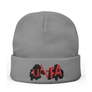 Embroidered Knit Beanie - UNFA Believers Of The Way